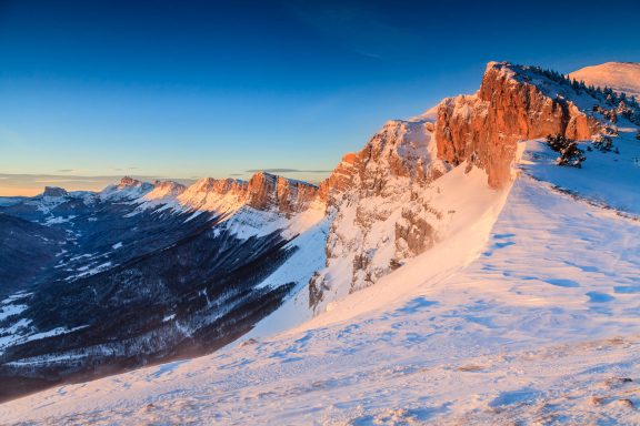 Lever de Soleil depuis le Pas de la Balme