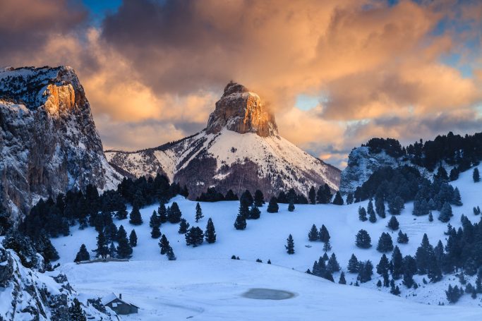 Mont Aiguille en mode hiver